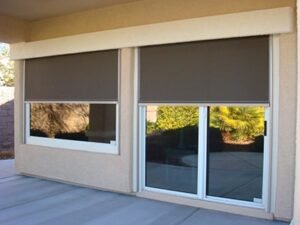 Grey Sun Control Blinds